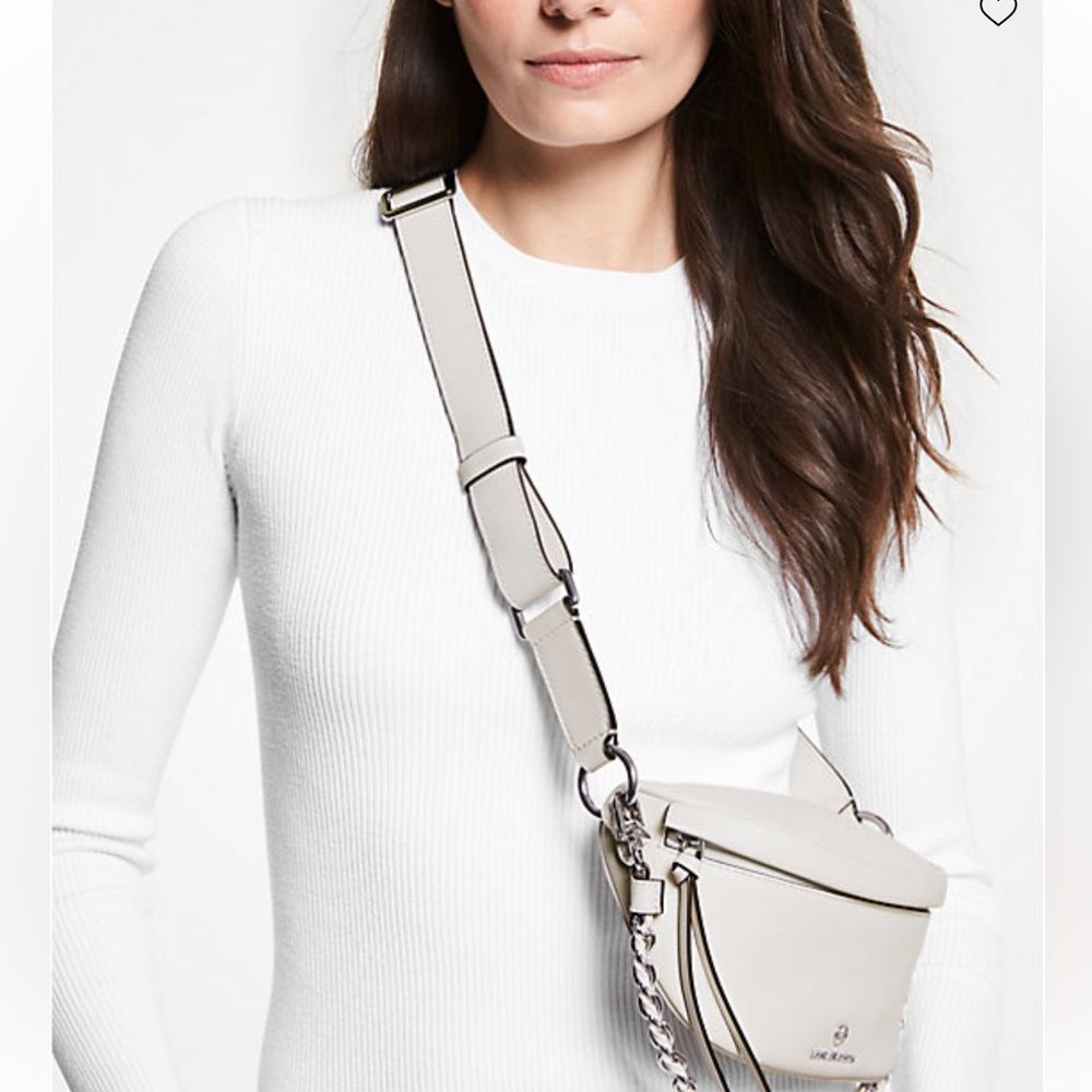 Michael Kors Cream Crossbody Belt Bag - Picture 14 of 14